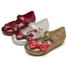 Мини-обувь; Новинка года; летняя прозрачная обувь принцессы; нескользящие пляжные сандалии для маленьких девочек; милые сандалии для малышей