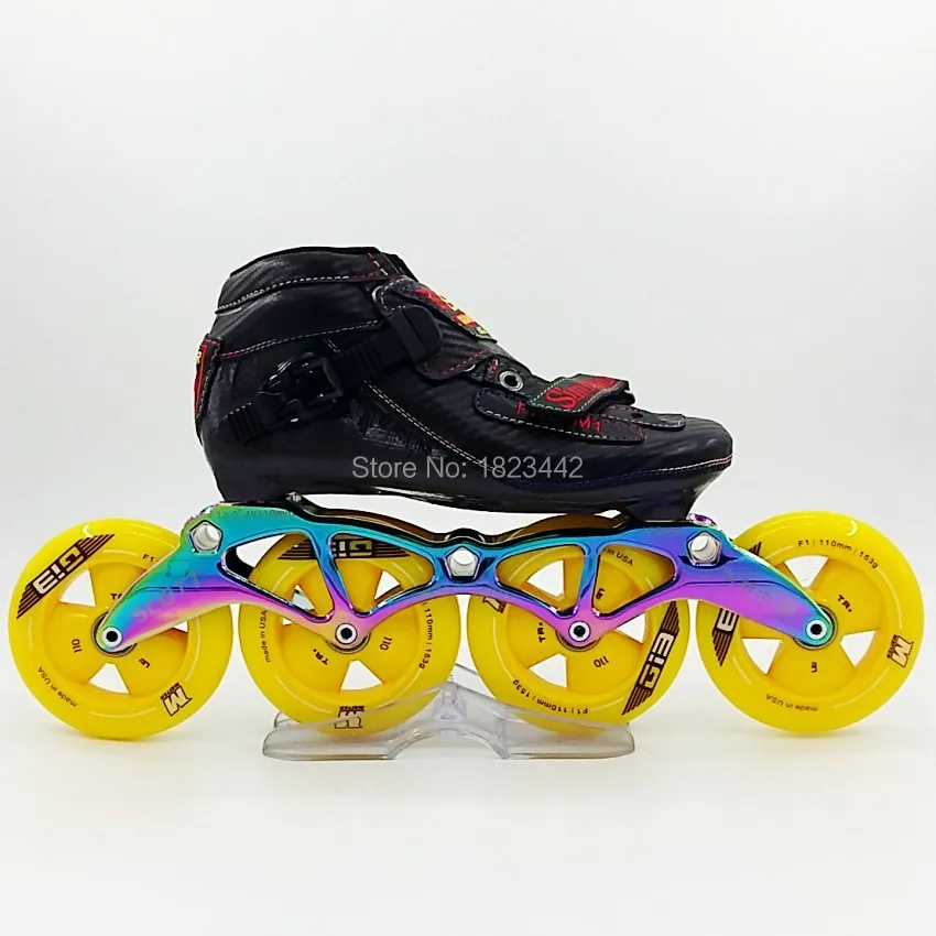 SIMMONS M1 A карбоновые американские скоростные ботинки для катания на коньках для взрослых и детей, специальная гоночная обувь MPC с колесным мотором, красочная рама