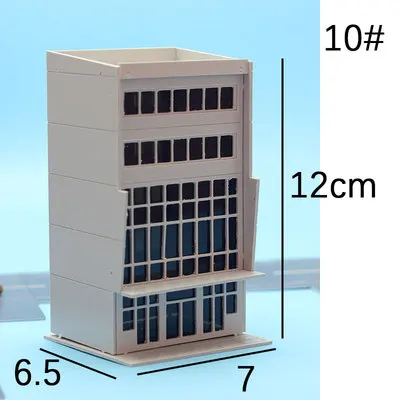1:150/144 миниатюрный дом Модель здание украшение песочница собранные строительные блоки хижина здание торговый центр высотная городская дорога - Цвет: 10