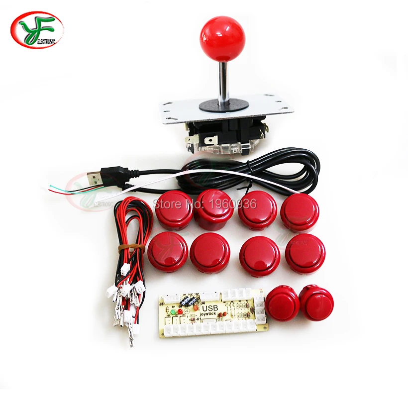 Комплект сделай сам Нулевая задержка аркадный USB кодировщик PC джойстик Sanwa