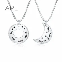 Dothraki Khal Khaleesi Juego de Tronos de la Joyería Collar de la Luna de Mi Vida, Mi Sol Y Estrellas Pareja Nekclace Dropshipping