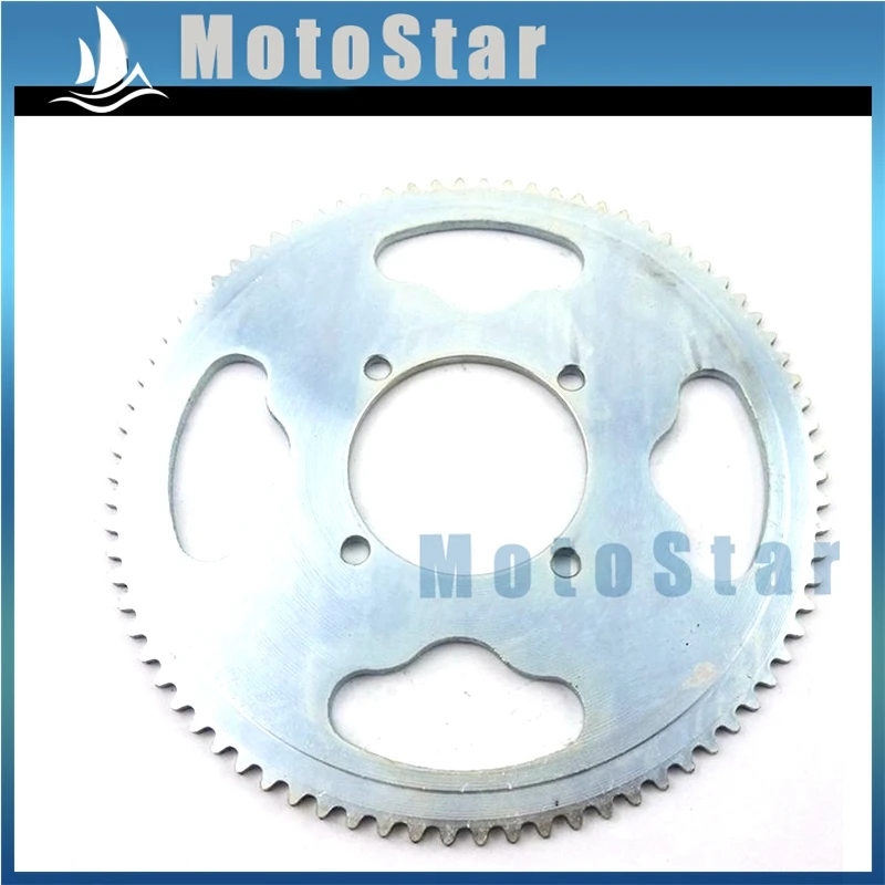 54mm 80 Tooth 25H Scooter Steel Rear Chain Sprocket For 2 Stroke 47cc 49cc Engine Chinese Mini ATV Quad Pocket Bike Goped