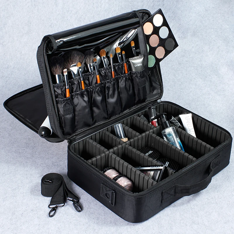  Female High Quality Professional Makeup Organizer Bolso Mujer Good Cosmetic Bag Large Capacity Stor