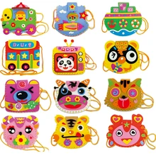 EVA Cartoon Handmade Bags DIY Hand sewing Educational Toys for Children