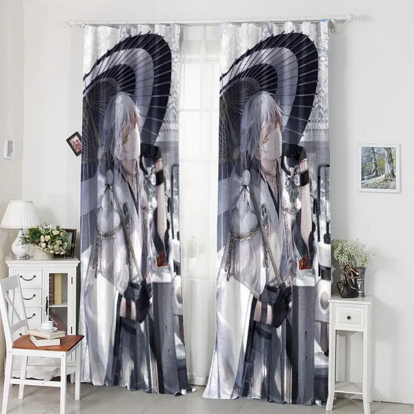

Oct. Home Textile Touken Ranbu Anime Tsurumaru Kuninaga 120*200CM Milk Fiber Fabric Children Cartoon Window Curtain #41226