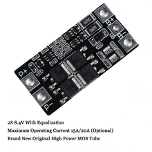 BMS 2S 15A 20A 18650 защита литиевой батареи Монтажная плата балансировочный модуль PCB PCM Li-Ion Lipo 2S BMS 3,7 V зарядное устройство