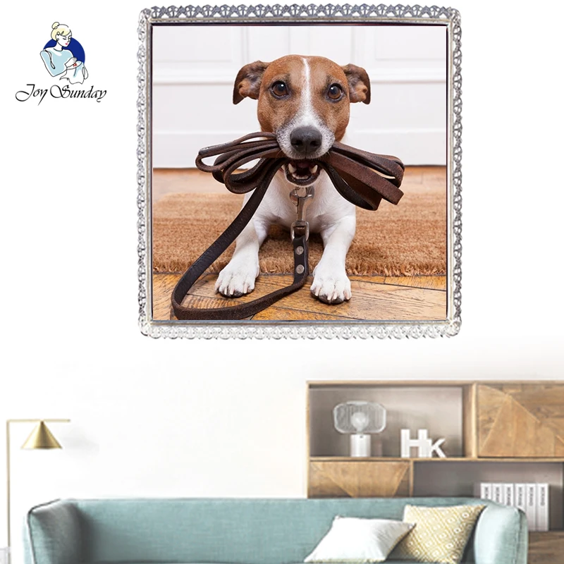 

JOY SUNDAY Diy Diamond Painting 3D Diamond Embroidery DOG Pictures Of Rhinestones Hobbies And Crafts Material For Handmade