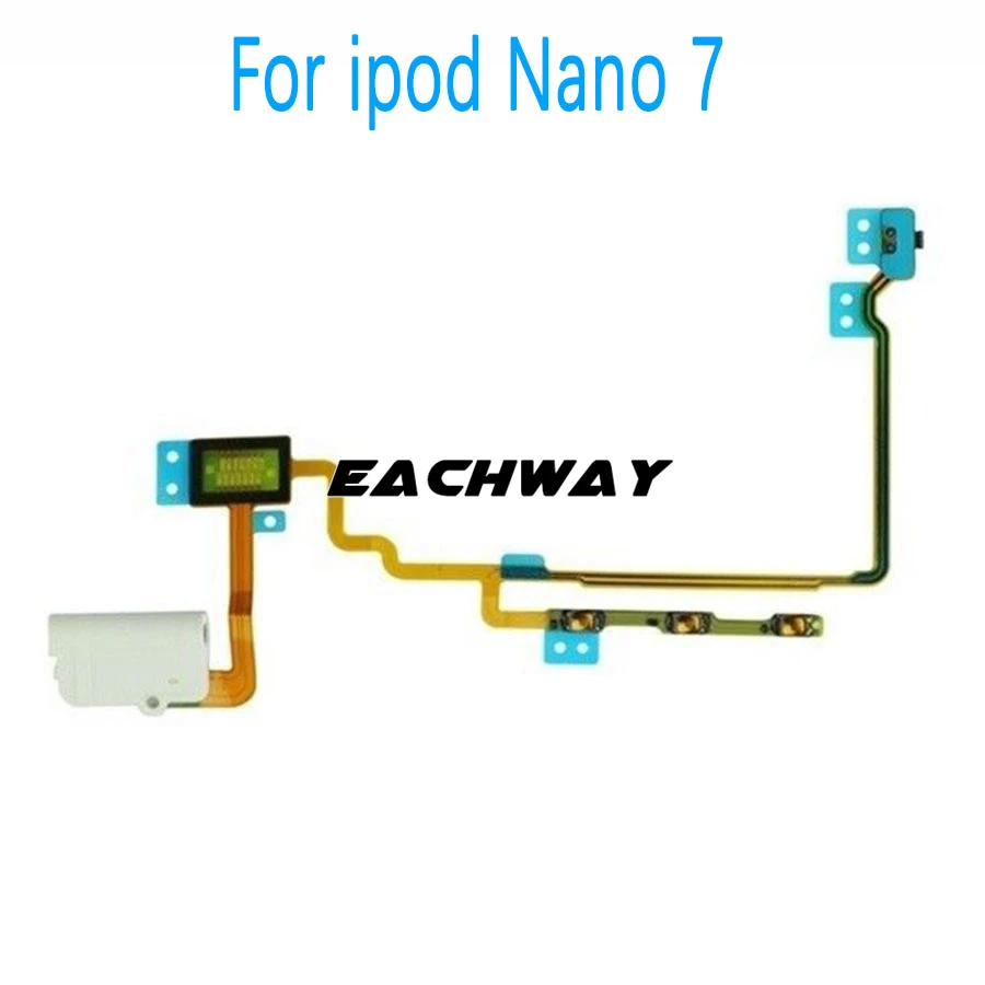 Протестирован для iPod Classic 5th 6th 7thGenThin кнопка регулировки громкости источник энергии Переключатель гибкий аудио-кабель для iPod Touch 3 4 5 6
