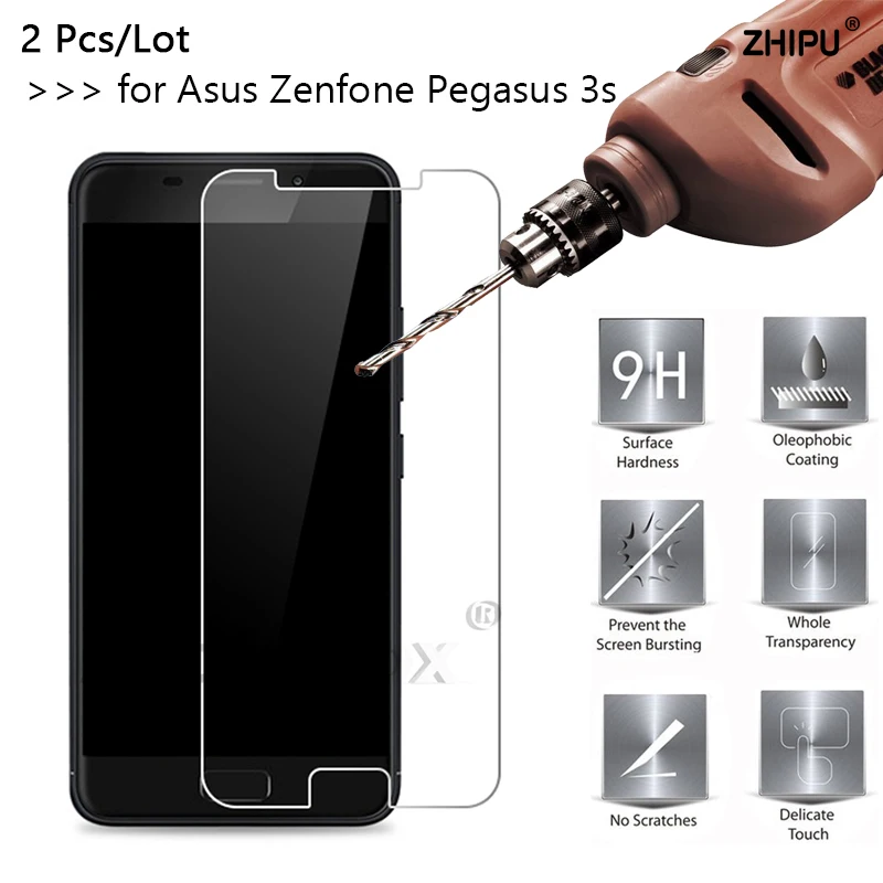 2 шт./лот 2.5D 0 26 мм 9H Премиум Закаленное стекло для Asus Zenfone Pegasus 3s X00GD защитная пленка