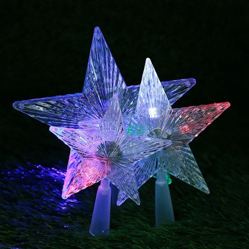 

Star LED Light Colorful Changing Lamp Christmas Tree Decor Party Holiday Ornament