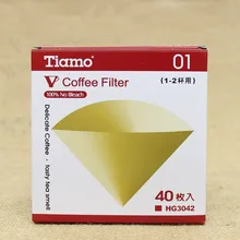 Tiamo фильтровальная бумага отбеливатель hg3042 v01 бумажные фильтры для кофе чаша 1-2