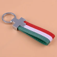 Beler итальянский ключевой ремень нейлоновый брелок для ключей держатель из искусственной кожи Итальянский флаг подходит для Alfa Romeo аксессуары для стайлинга автомобилей