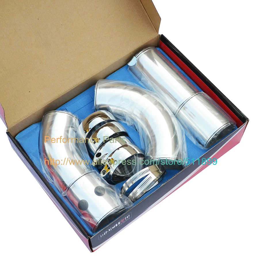 3inch Aluminum Sport Car Cold Air Intake Pipe  (3)