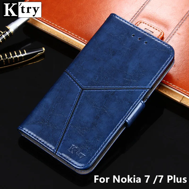 

For Nokia 7 Plus Case Luxury Flip Leather Wallet Book Stand Cover Case for Nokia 7 Phone Case with Card Slots