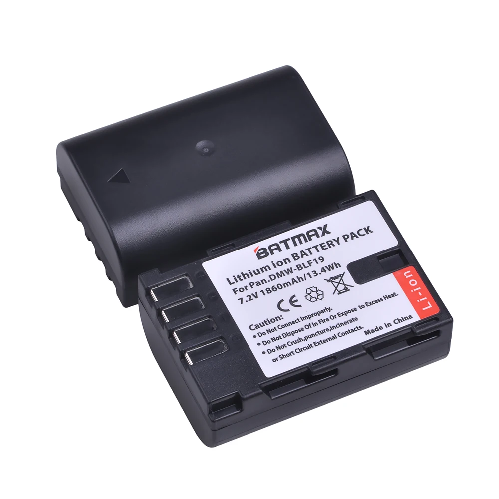 Аккумуляторная батарея Batmax 3 шт. 1860 мАч DMW BLF19 BLF19e BLF19PP аккумулятор + двойное