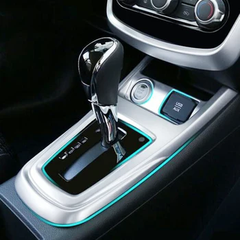 

ABS Matte For NISSAN TIIDA 2016 2017 Car gear shift knob frame panel Decoration cover trim car styling accessories 1pcs