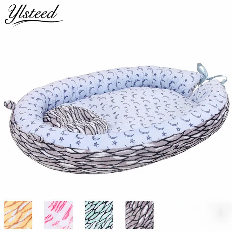 

Portable Baby Crib Nursery Baby Bed Bag Soft Comfort Folding Travel Bed Cot with Pillow Set Infant Cradle Baby Nest Bed Mattress