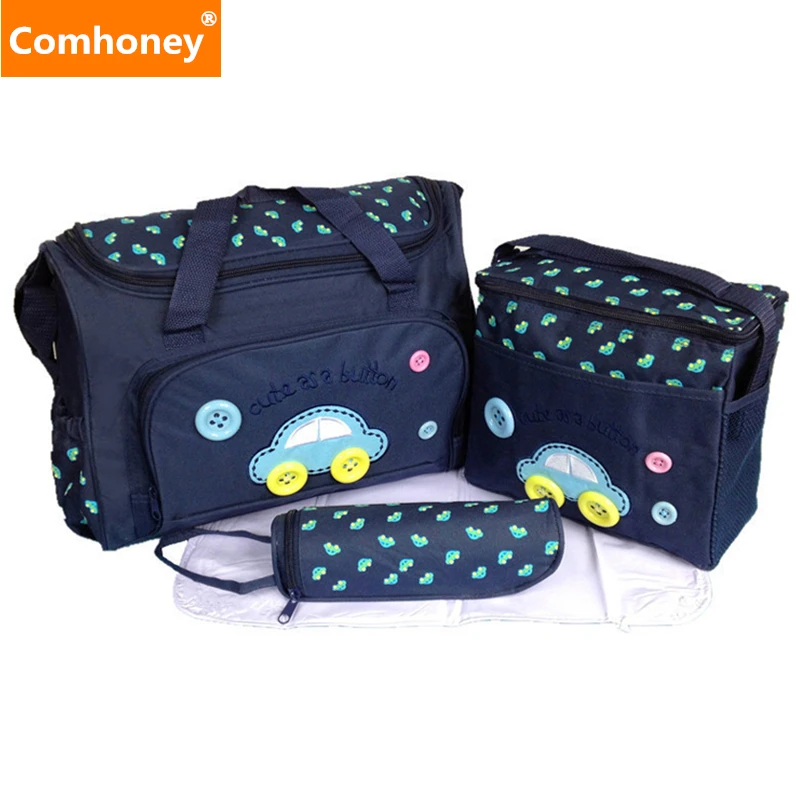 Baby Care Diaper Bag Nappy Change Bag For Mom 3pcs/set Large