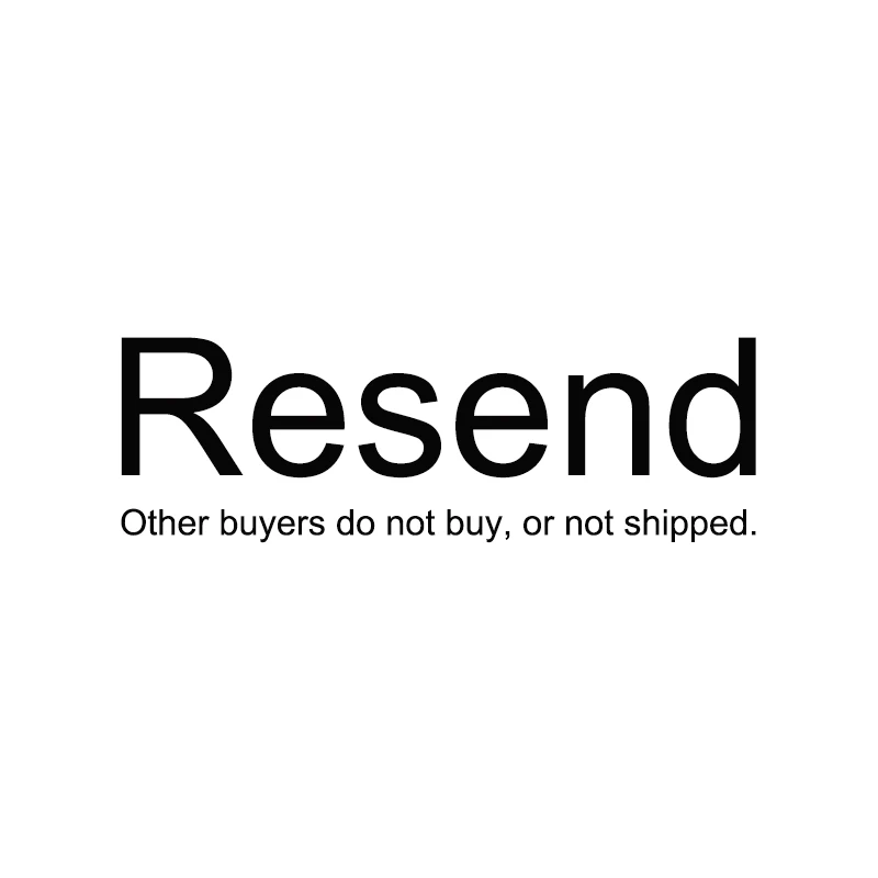 

just for resend order