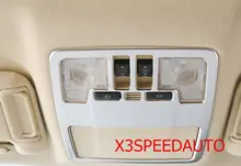 Free Shipping Chromed 5PCS Inner Car Reading Light DecorationTrim For Toyota Highlander 2014 2015