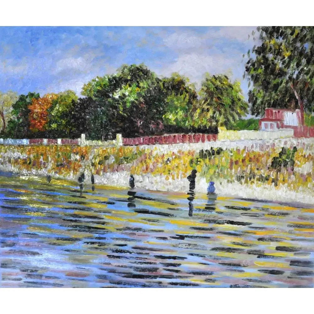 High quality Vincent Van Gogh paintings for sale The Banks of the Seine May-June Canvas art hand-painted | Дом и сад