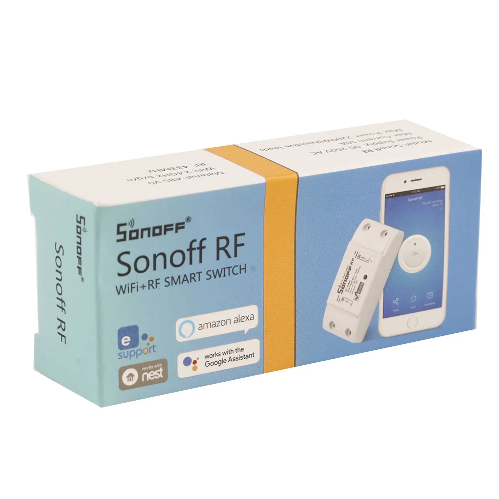 5 шт./лот Sonoff 433 МГц RF WiFi беспроводной умный переключатель дома с радиочастотным приемником пульт дистанционного управления умный выбор времени переключатель беспроводного управления