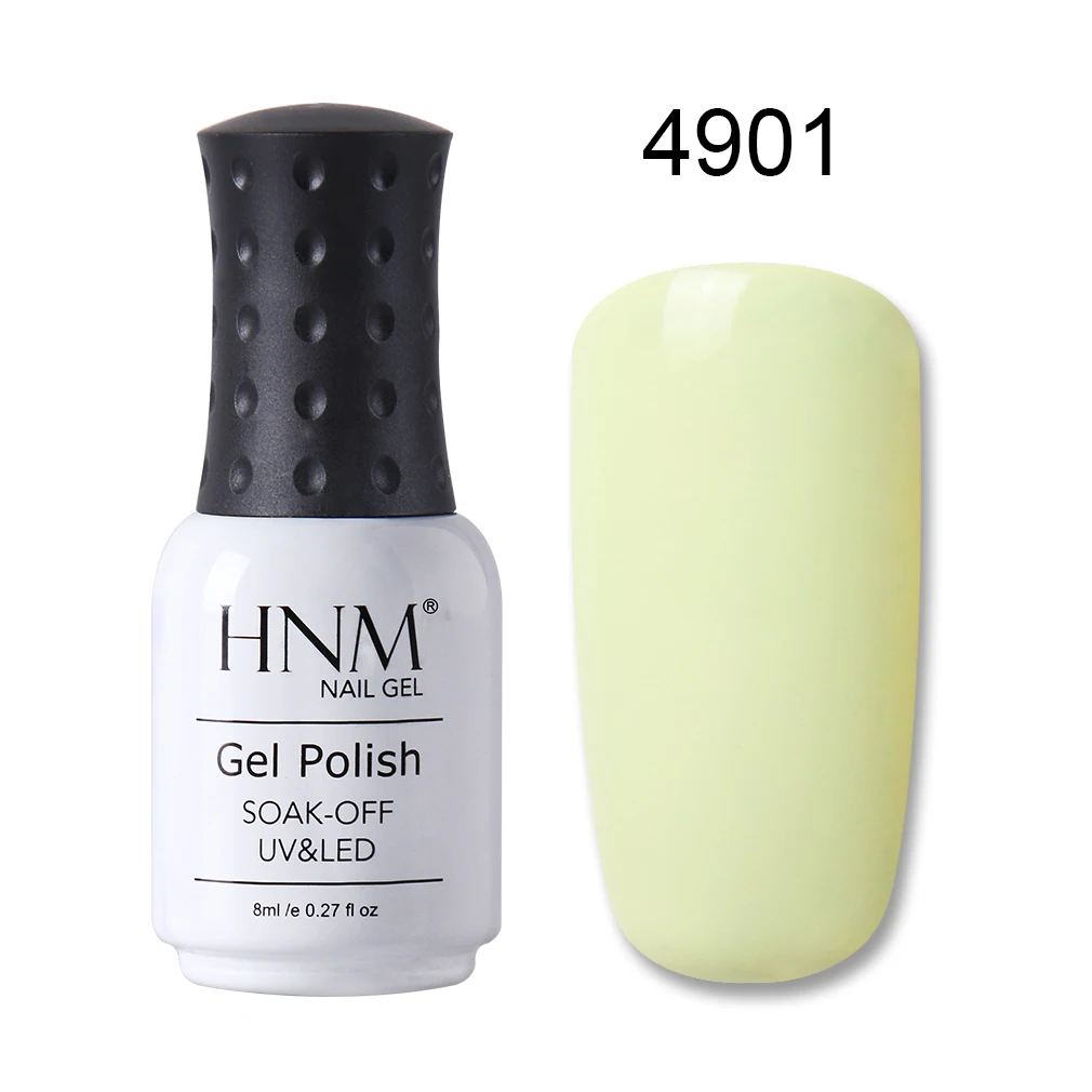 HNM, 8 мл, макарон, УФ-гель для ногтей, долговечный, Полупостоянный лак, лак для ногтей, гибридный лак, Гель-лак, Гель-лак - Цвет: 4901