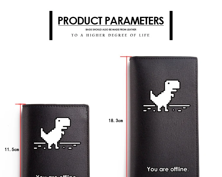 Opera The IT Crowd Wallet Programmer You Are Offline Black Long Wallet PU Purse Men Women Carteira GitHub Commits (1)