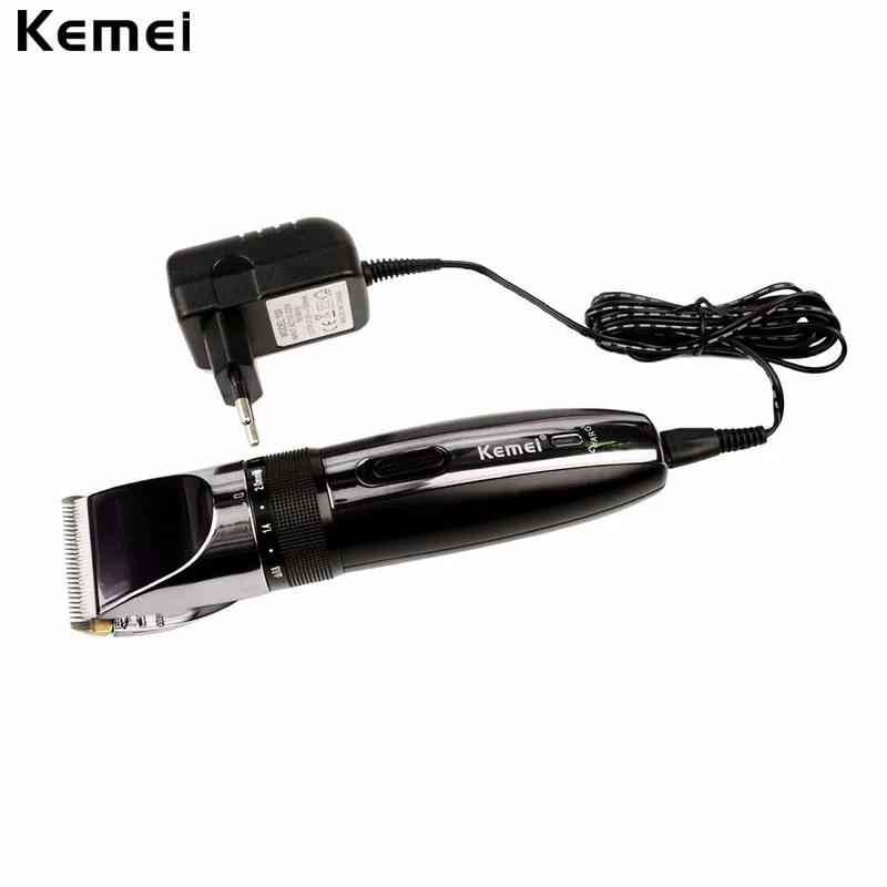 Kemei Electric Hair Clipper Rechargeable Hair Trimmer Shaver Razor Cordless 0.8-2.0mm Adjustable Low Noise For Adult /Child 4747 18