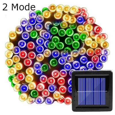 Сказочный светильник на солнечной батарее, гирлянда на солнечной батарее, Рождественский светильник, 50/100 светодиодный светильник на солнечной батарее с батареей, уличный садовый Свадебный декор - Испускаемый цвет: Multi Color
