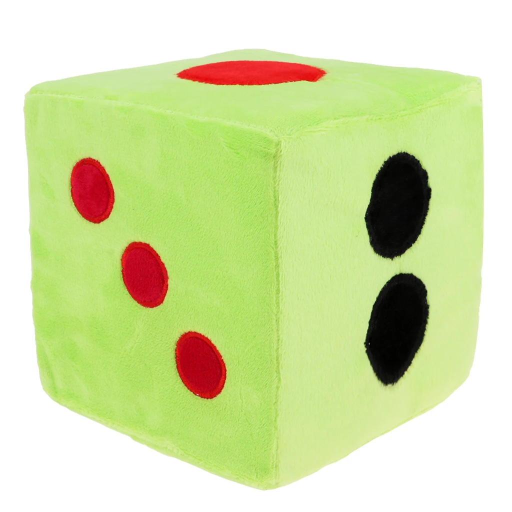 Plush Dice Stuffed Toy Dice Pillow Hang Car Dice Sofa Decoration Board Game