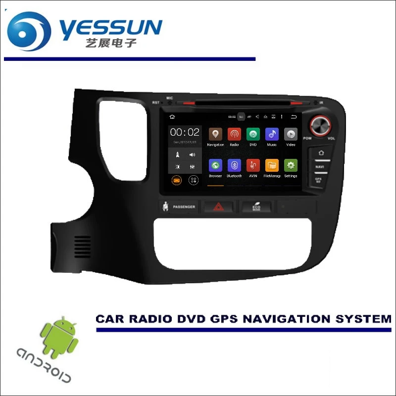 

YESSUN Car Multimedia Navigation For Mitsubishi Outlander 2012~2016 - CD DVD GPS Player Navi Radio Stereo Screen Wince / Android
