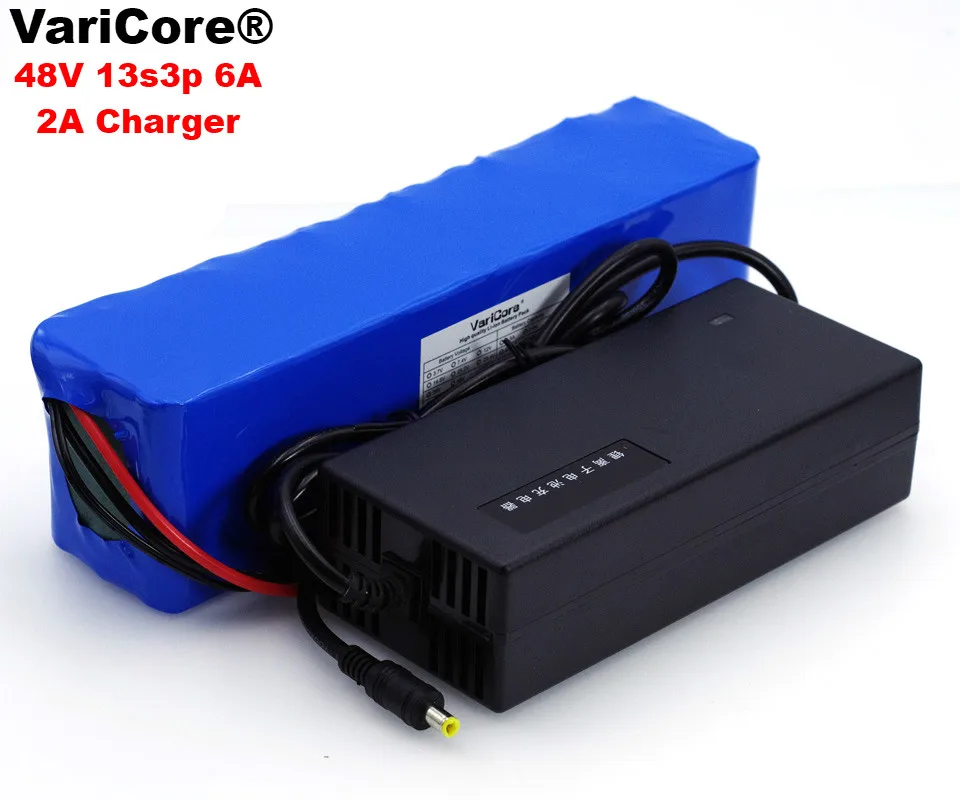 

VariCore 48V 6ah 13s3p High Power 18650 Battery Electric Vehicle Electric Motorcycle DIY Battery BMS Protection+54.6v 2A Charger