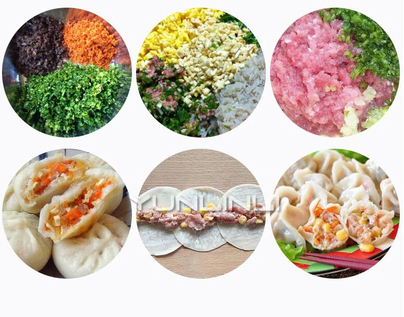 Нержавеющая сталь Мясорубка коммерческий рубленое мясо и овощной миксер 5.5L полный автоматический машина для изготовления фрикаделек HLQ-8
