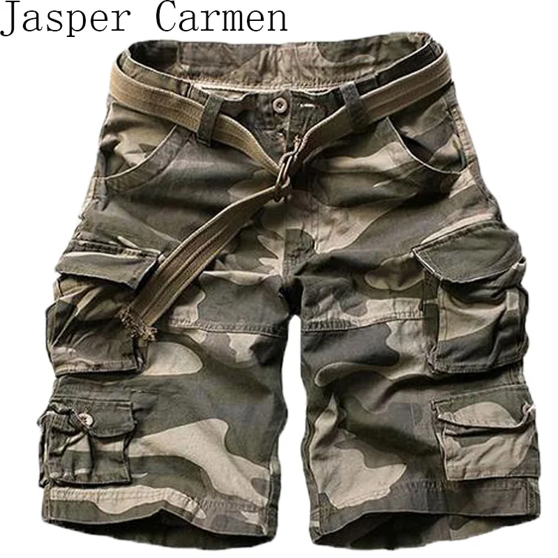2017 New Summer mens casual army camo cargo shorts cotton Short pants military camouflage fashion shorts