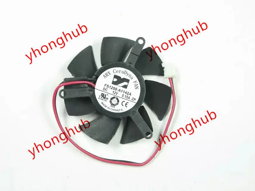 

Emacro For ARX FS1250-A1142A DC 12V 0.15A 2-wire Server Round Fan