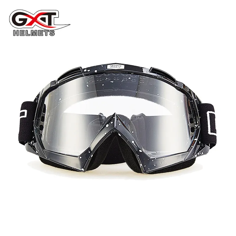GXT moto cross moto rcycle очки ATV MTB DH ветрозащитное стекло для катания на лыжах мото велосипедные очки стеклянный шлем для беговых велосипедов - Цвет: black white p