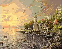 Картина по номерам на холсте фонарь рассвете|painting by numbers|painting numbersnumber painting |