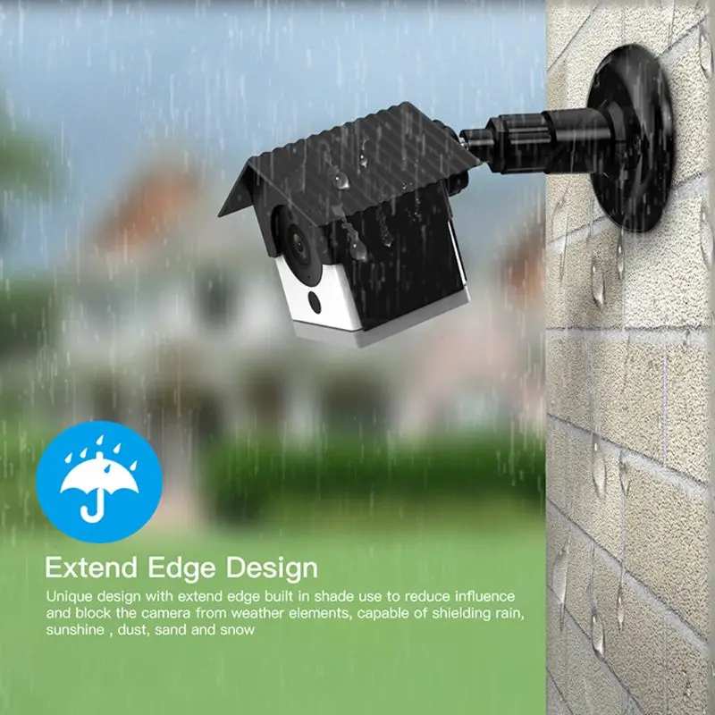 1Set Waterproof Weather Resistance Plastic Camera Case Cover Adjustable Wall Mount Bracket for Yi Smart Camera Indoor Outdoor Ac