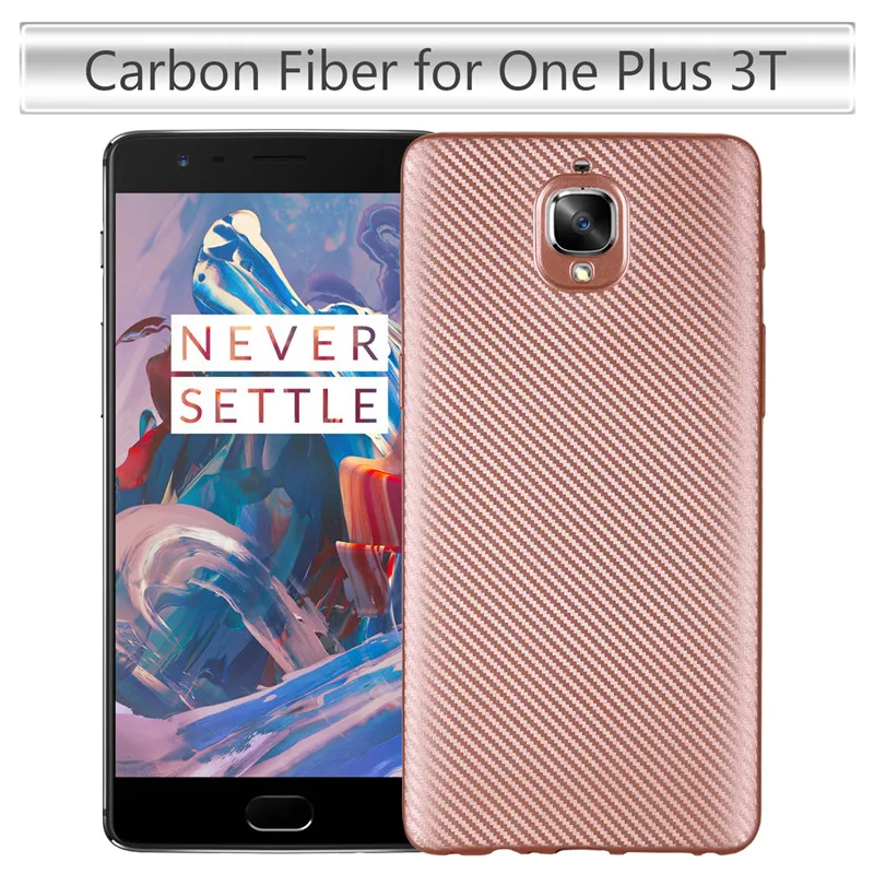 

WolfRule Oneplus 3T Case oneplus 3 Cover Luxury Full Protection Carbon Fiber Brushed Soft Silicone TPU Case For OnePlus 3T A3000