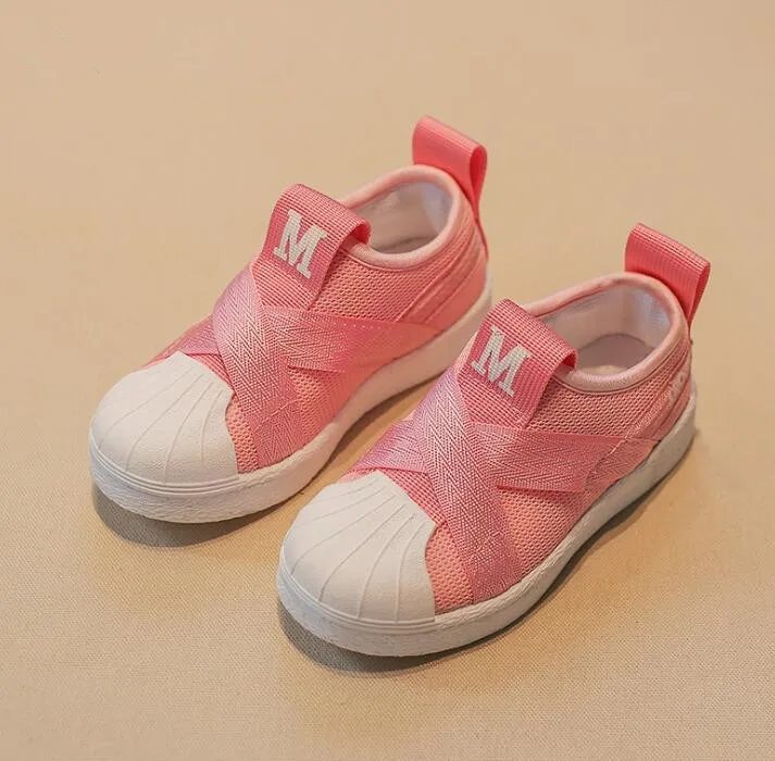 Baby Boys and Girls Sport Shoes Soft Breathable Leisure 2019 Summer Kids Running Mesh Sneaker Children Walking Tennis Shoes