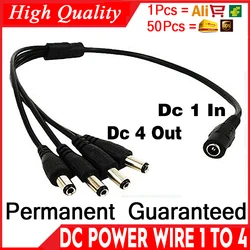 Adaptateur de cordon d'alimentation 1 pièce, séparateur de câble pour caméra de sécurité CCTV 