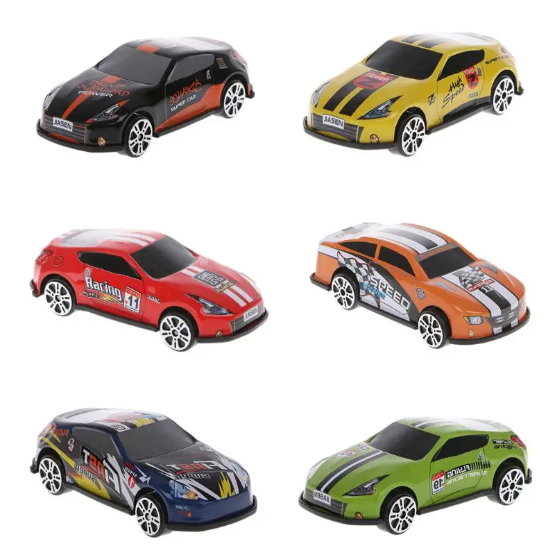 

6PCS 1:72 Model Racing Car Metal Toy Car Diecast Simulation Vehicles Toys For Kids Gift Boy Toys