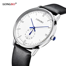 LONGBO люксовый бренд досуг мужские наручные часы парные военные кварцевые с кожаным ремешком водонепроницаемые 80070
