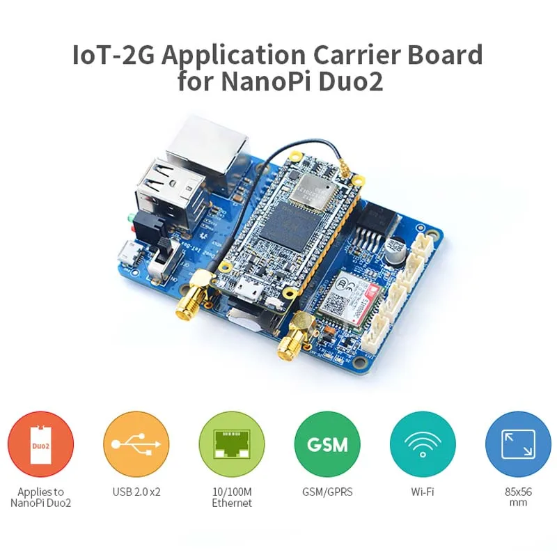 

Nanopi Duo2 extended backplane IoT Internet of things GSM/GPRS+WiFi dual antenna
