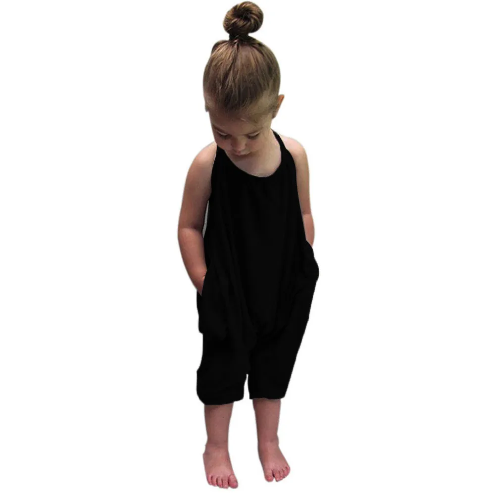 Комплект детской одежды для маленьких девочек Комбинезон с завязками комбинезоны штаны Костюмы