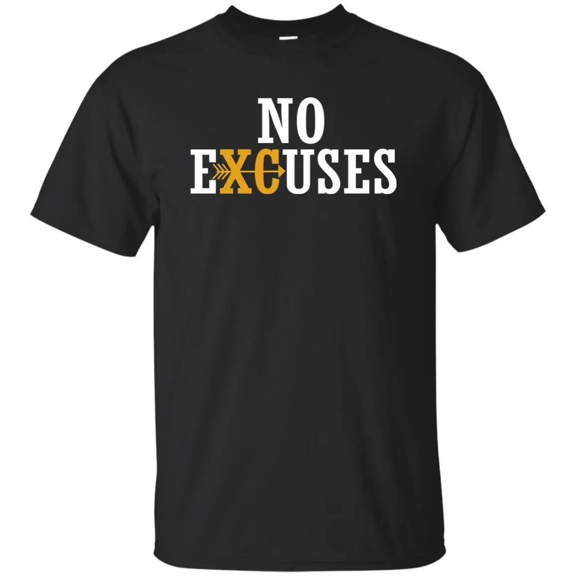 

Navy, Black No Excuses Cross Country Track And Field Runnings T-Shirt for Men