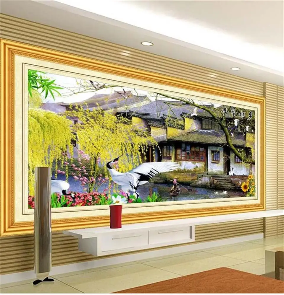 Пользовательские 3d фото обои для комнаты Настенные водные пейзажи