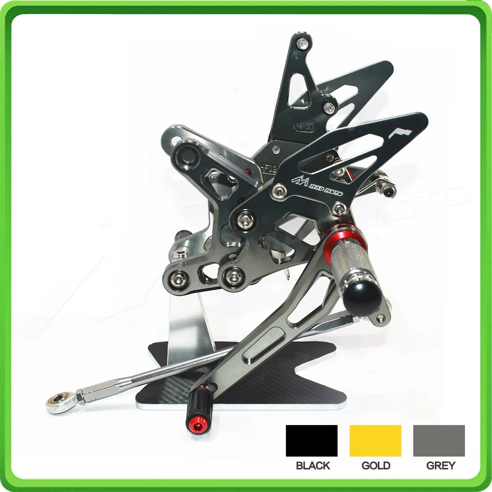 Motorcycle Adjustable Rearsets rear set sets footrest foot pegs pedal