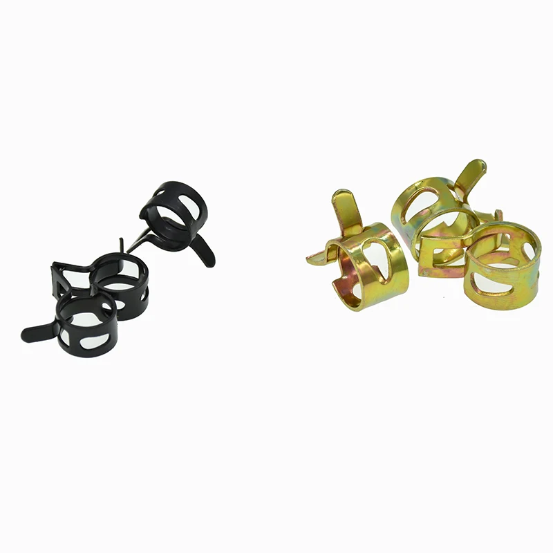 

Vacuum Spring Fuel Oil Water CPU Hose Clip Pipe Tube for Band Clamp Metal Fastener Spring Clips Fuel Clamp Hoops Air Tube